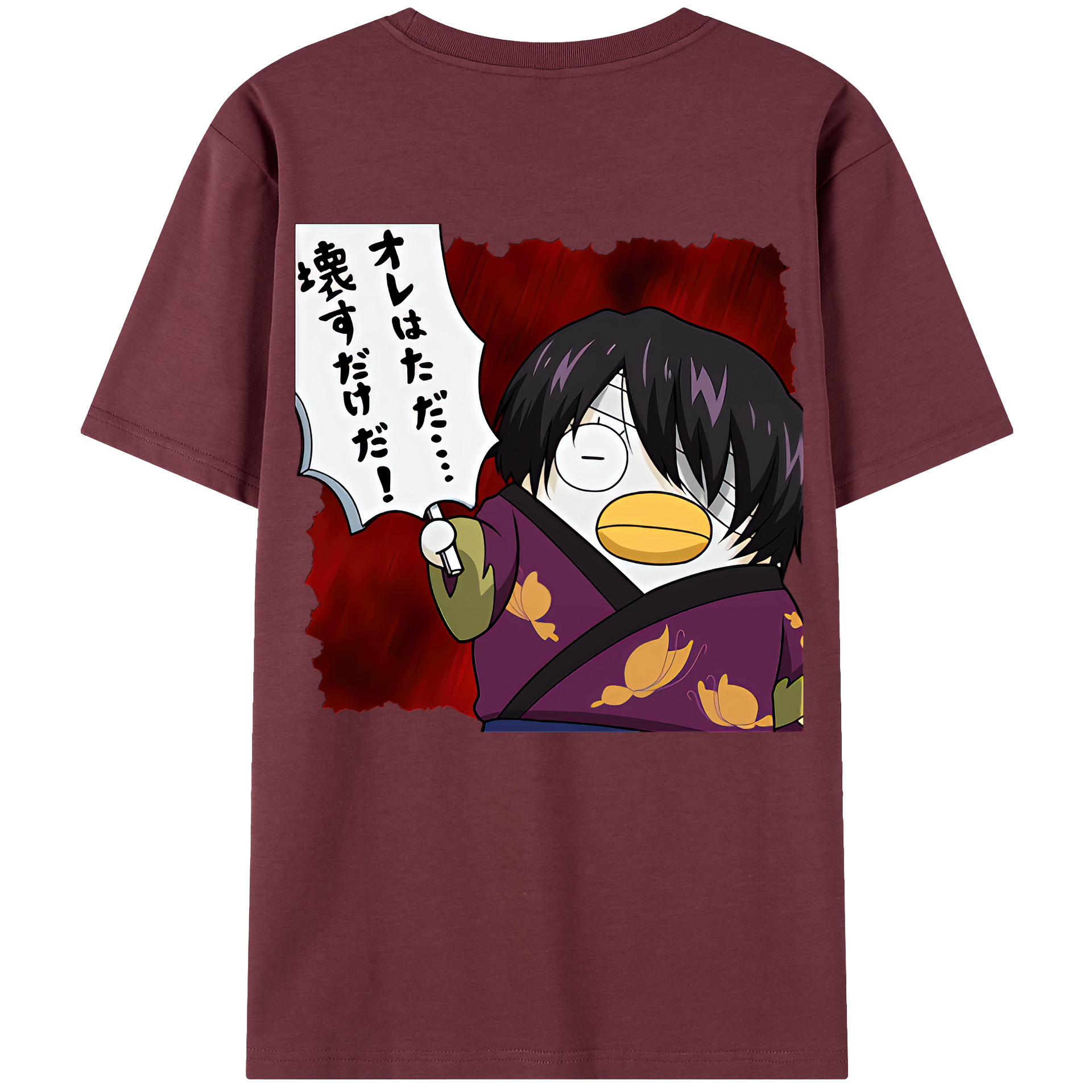 （画像用） ぎんたま 坂田銀時（さかたぎんとき） 神楽 志村新八（しむら しんぱち） GINTAMA Sakata Gintoki Kagura Shimura Shinpachi 綿100％半袖Tシャツ（背面プリント）